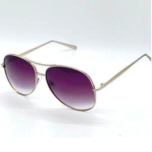 Aviator Sunglasses Black Ombre Lens Silver Frame Fashion Sun Glasses Retro Gafas